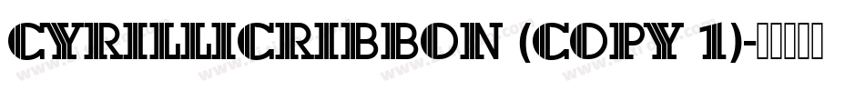 CyrillicRibbon (COPY 1)字体转换